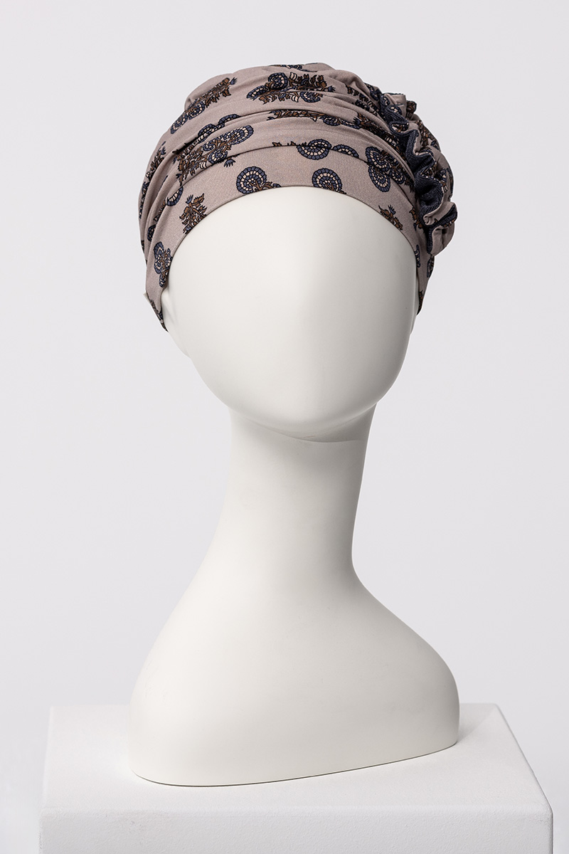 Turbante Lotus - Cuffia in Viscosa di Bambù - fantasia 1008-4116