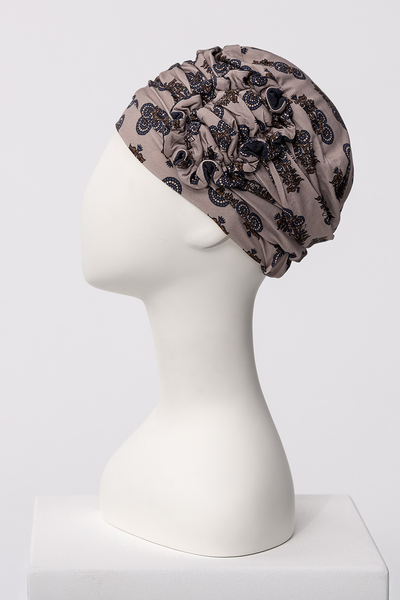 Turbante Lotus - Cuffia in Viscosa di Bambù - fantasia 1008-4116