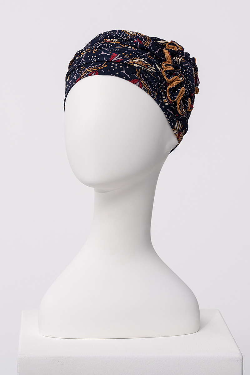 Turbante Lotus - Cuffia in Viscosa di Bambù - fantasia 1008-4119