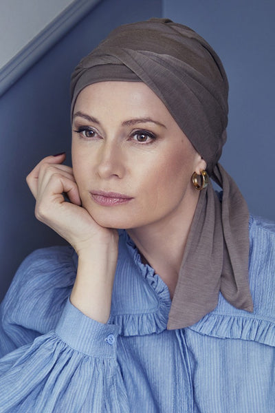 Beatrice - Turbante in Tessuto 37,5 Technology - Colore Beige 1291-0318
