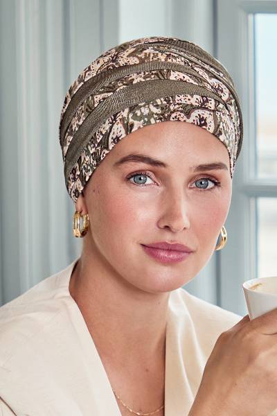 Turbante Shanti - Cuffia in Viscosa di Bambù - fantasia 1331-4077