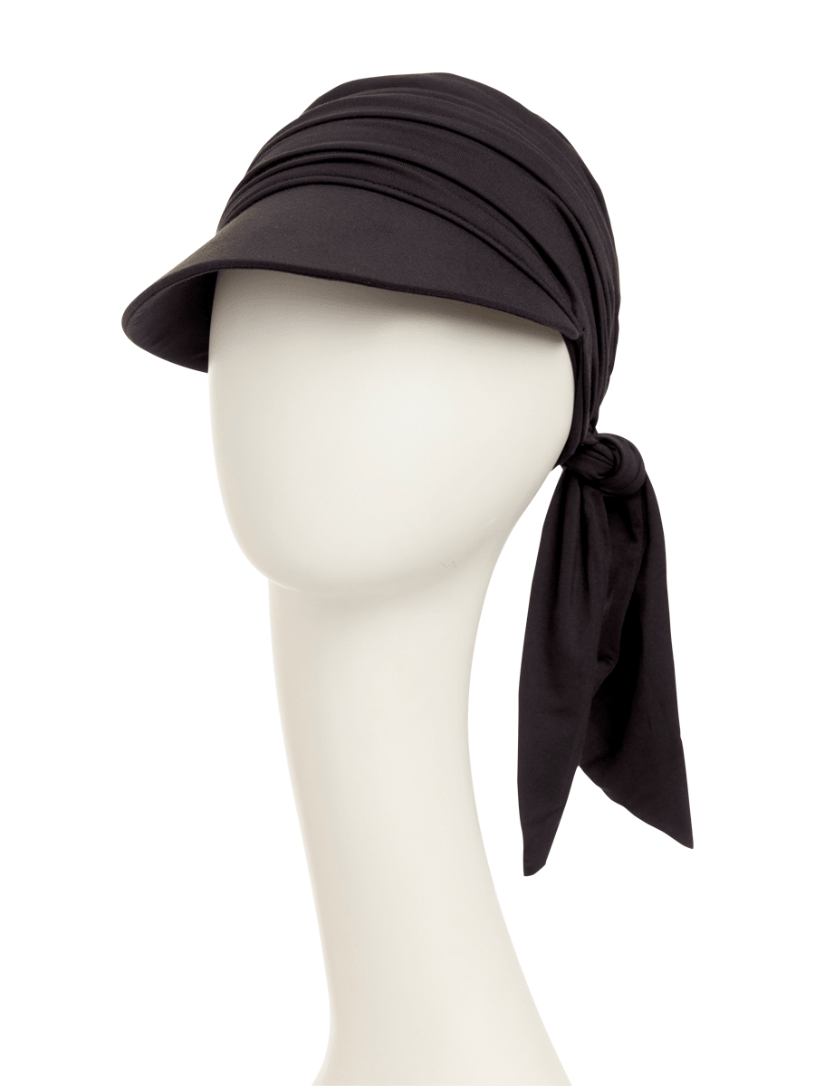 Briana - Cappello con nastri in viscosa di bambù - nero 1577-0211