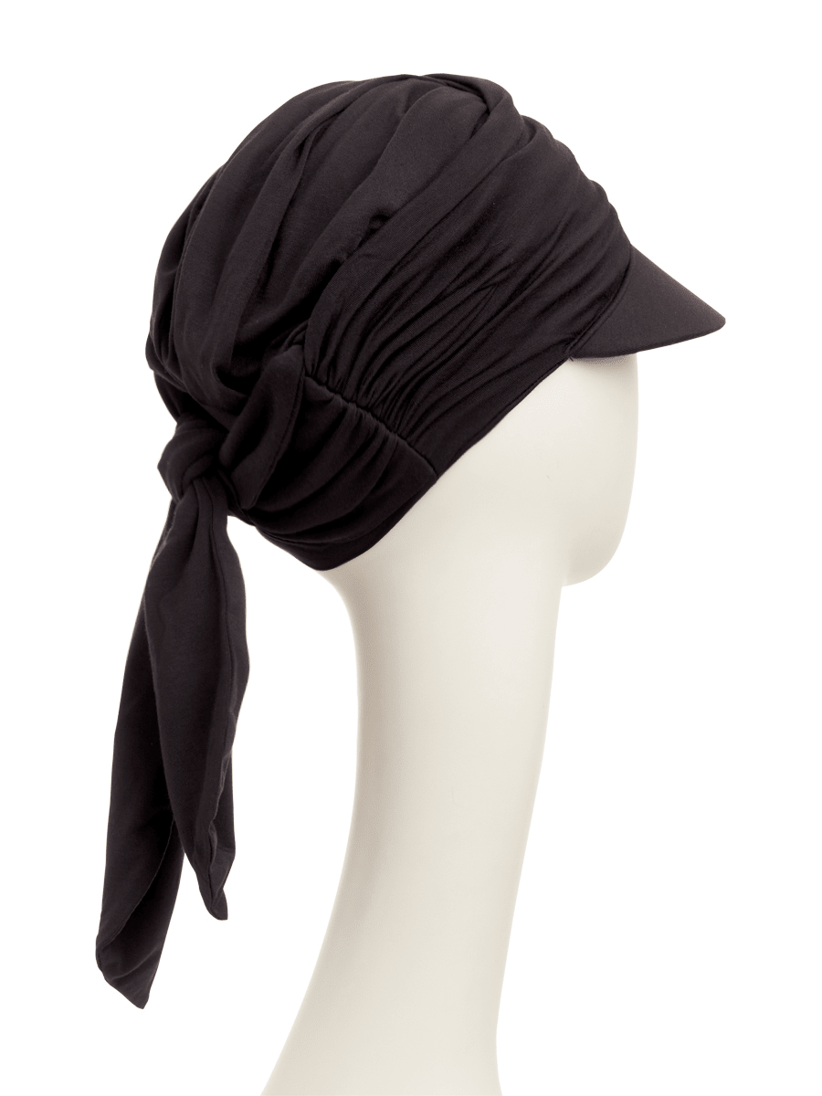 Briana - Cappello con nastri in viscosa di bambù - nero 1577-0211