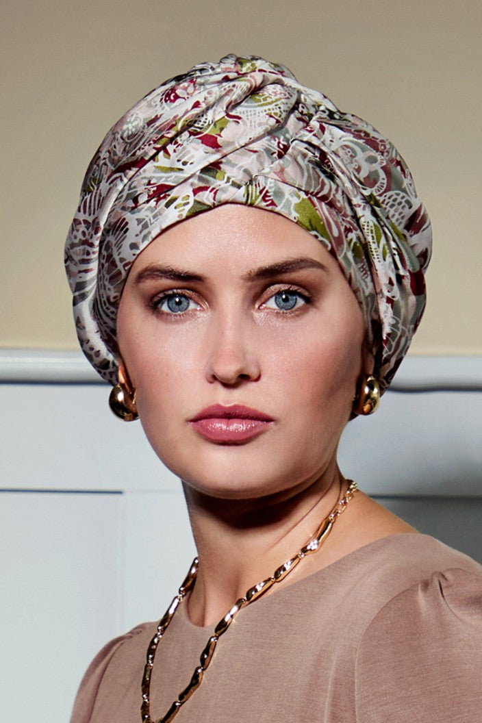 Ciana - Cuffia in seta - fantasia 1586-4092