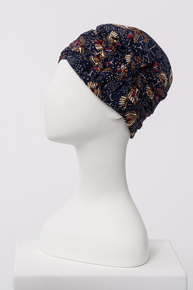 Turbante Alina - Cuffia in Viscosa di Bambù - fantasia 1604-4119