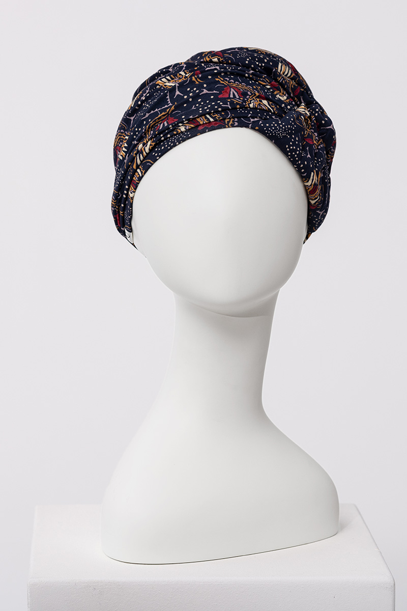 Turbante Alina - Cuffia in Viscosa di Bambù - fantasia 1604-4119