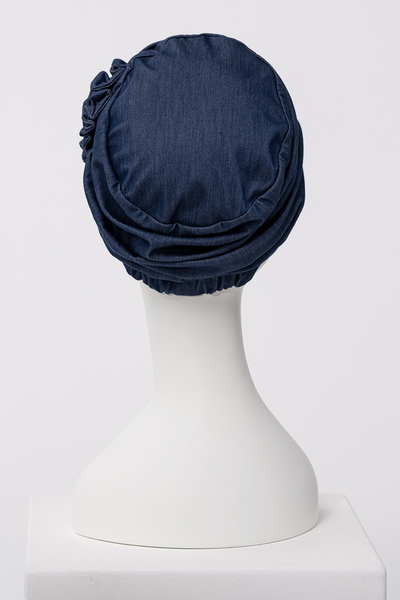 Turbante Lotus - Cuffia in bambù/tencel/poliestere - Denim 1613-4131