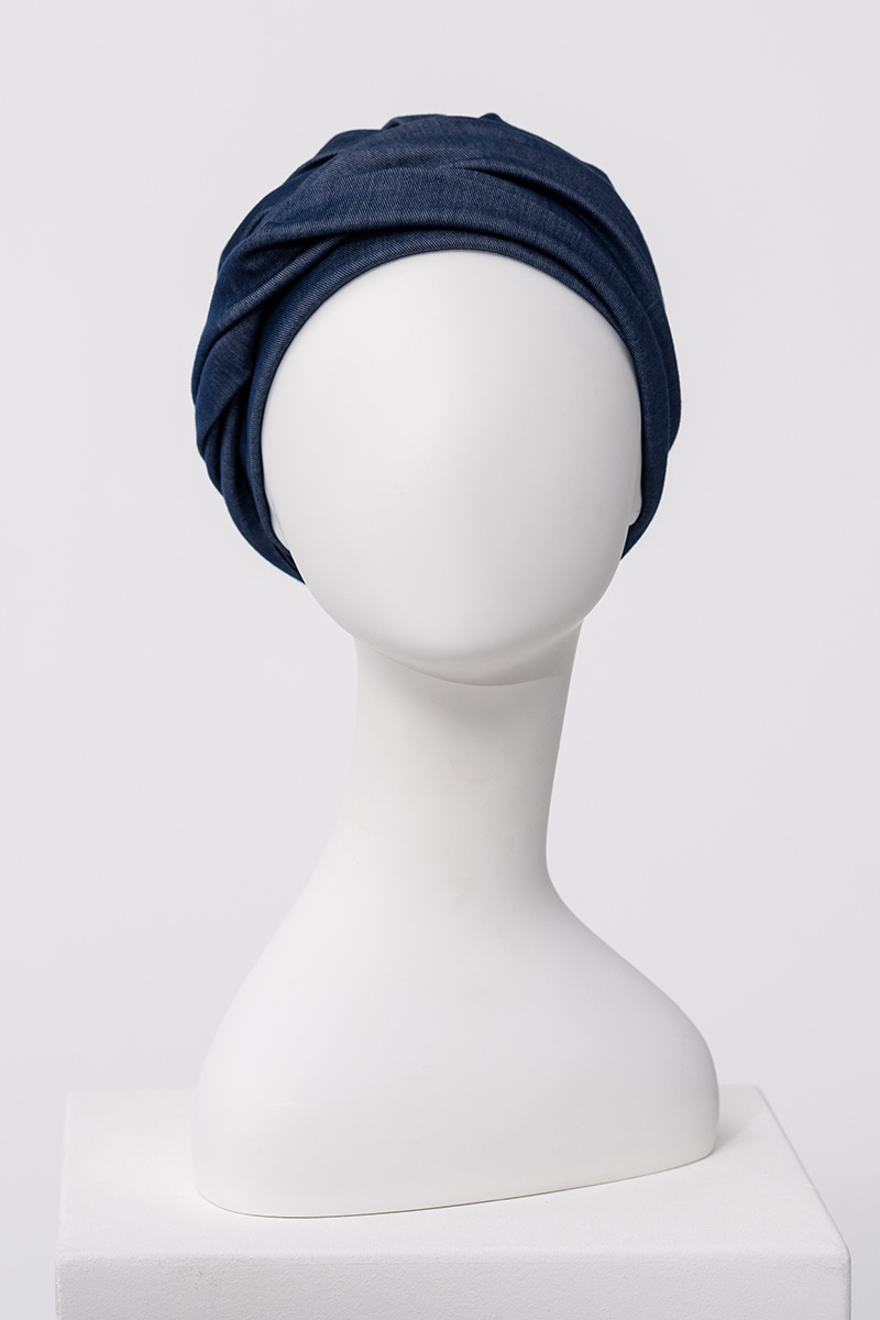 Turbante Shakti – Cuffia in bambù/tencel/poliestere - Denim 1614-4131