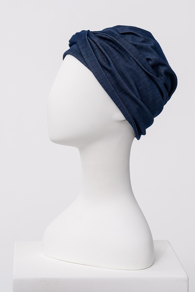 Turbante Shakti – Cuffia in bambù/tencel/poliestere - Denim 1614-4131