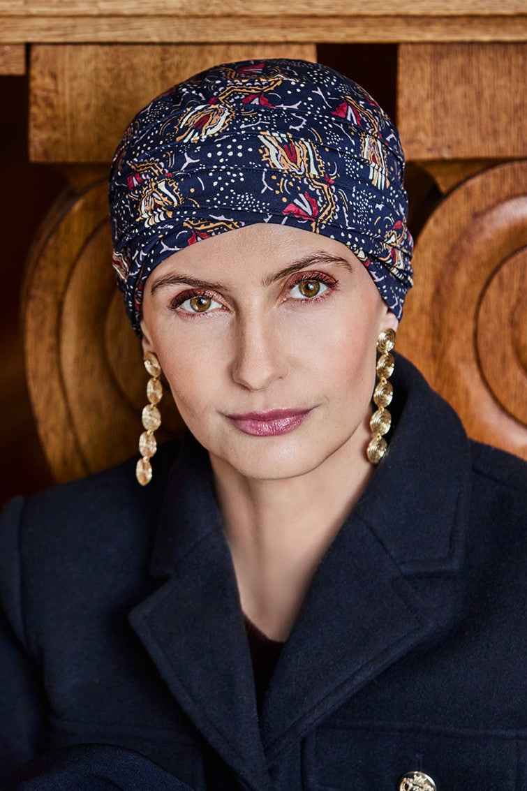 Turbante Yoga - Cuffia in Viscosa di Bambù - fantasia – 2000-4119
