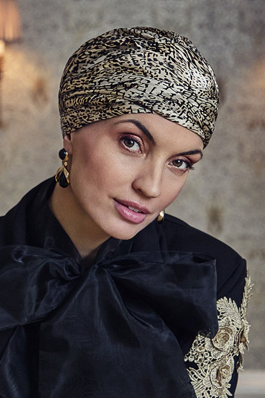 Sapphire - Turbante in poliestere/viscosa di bambù – fantasia 3026-4139