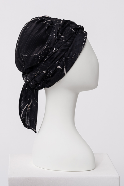 Juvela - Turbante con fascia rimovibile in poliestere/bambù – fantasia 3042-4142