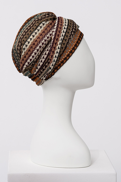 Sapphire - Turbante in poliestere/viscosa di bambù – fantasia 3055-4140