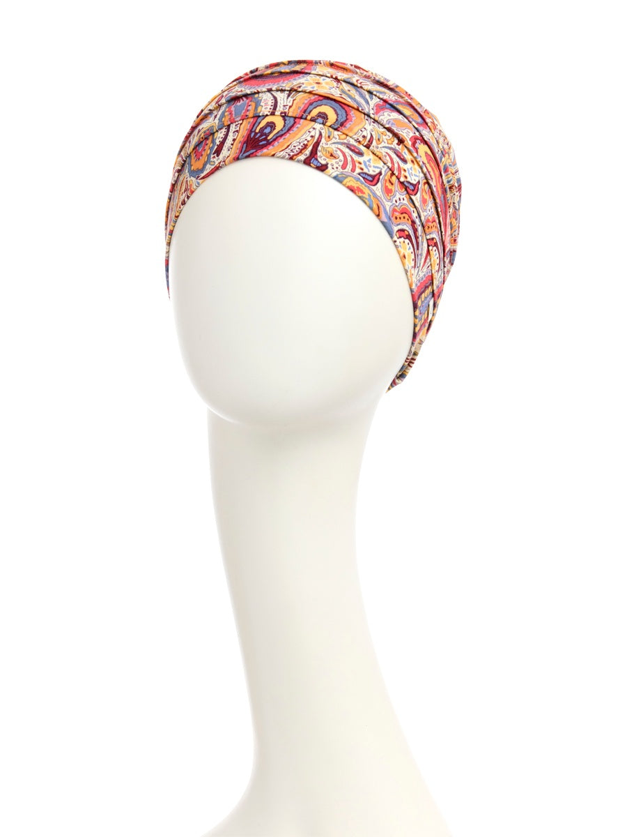 Turbante Yoga - Cuffia in viscosa di bambù - fantasia 2000-4046