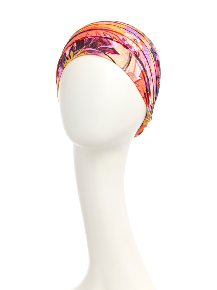 Turbante Yoga - Cuffia in viscosa di bambù - fantasia 2000-4048