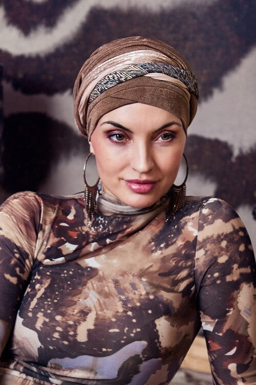 Perla - Cuffia con fascia rimovibile in poliestere/cotone/viscosa 3045-4061